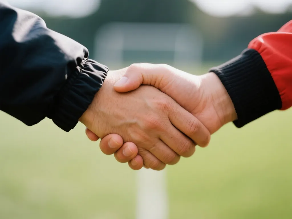 赛后握手的体育精神